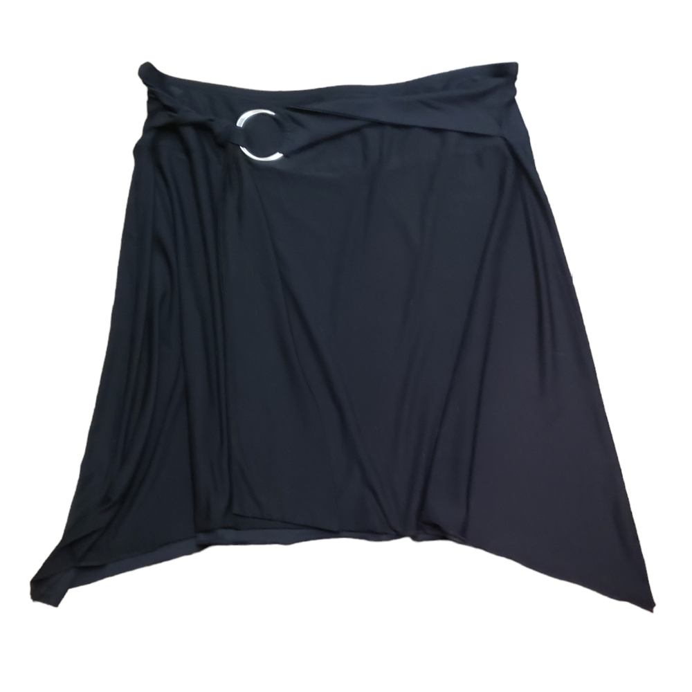 Joe Benbasset Black Skater Skirt with Silver Accent